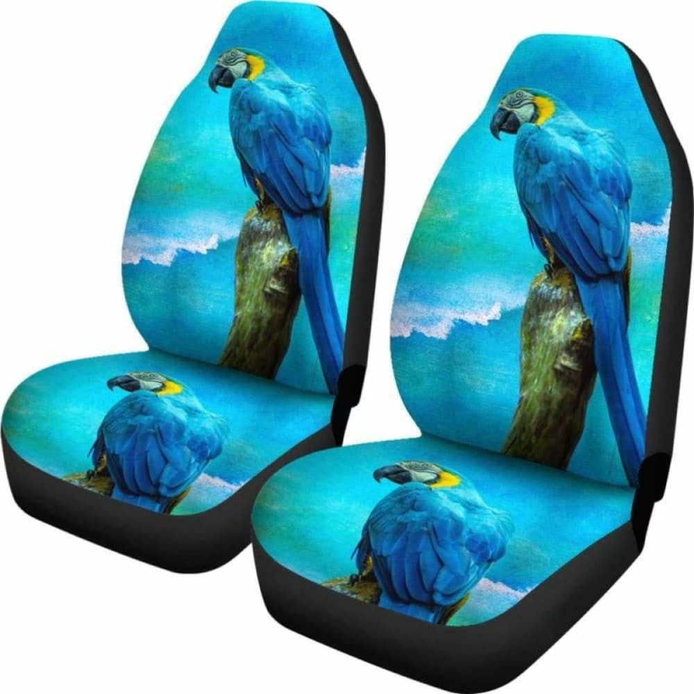 Car Seat Covers Blue Parrot