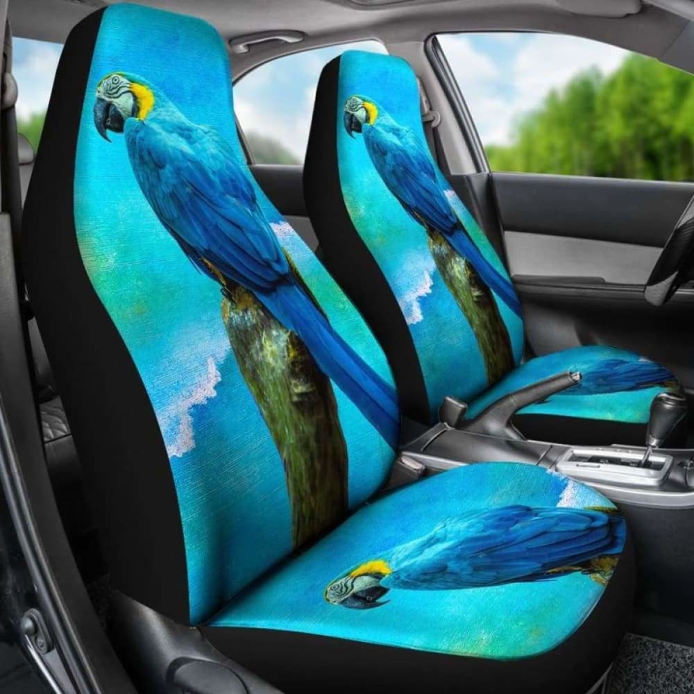 Car Seat Covers Blue Parrot