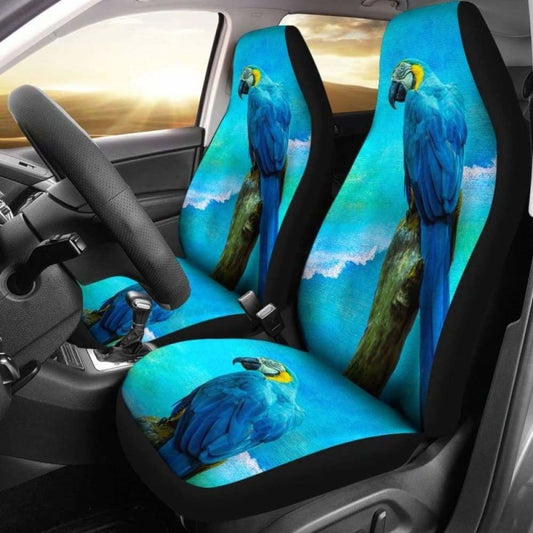 Car Seat Covers Blue Parrot
