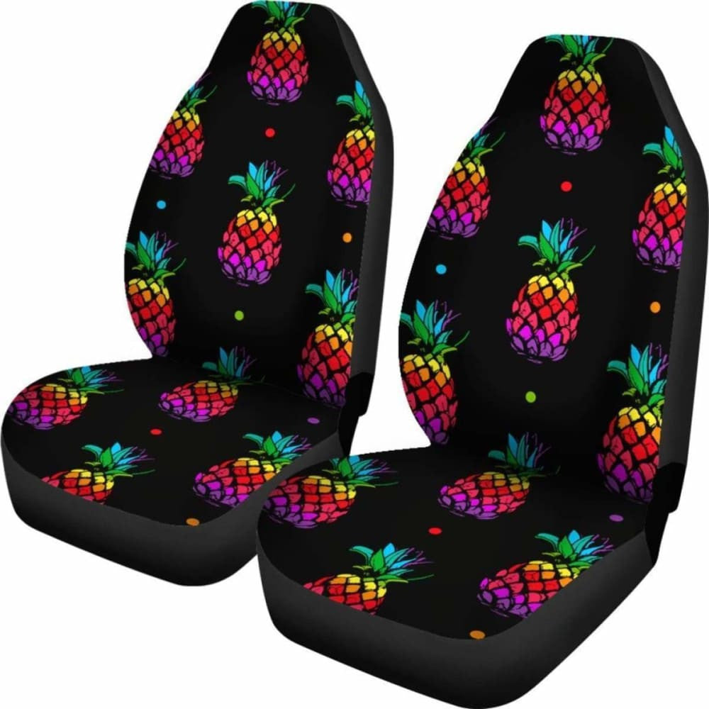 Colorful Pineapple Car Seat Covers -