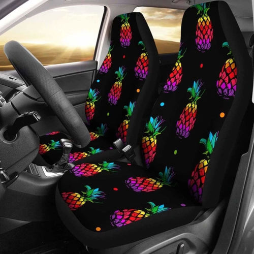Colorful Pineapple Car Seat Covers -