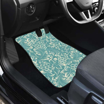 Classic Hand Drawn Grape Pattern Front And Back Car Mats