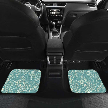Classic Hand Drawn Grape Pattern Front And Back Car Mats