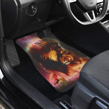 Sun And Moon Lion Car Floor Mats