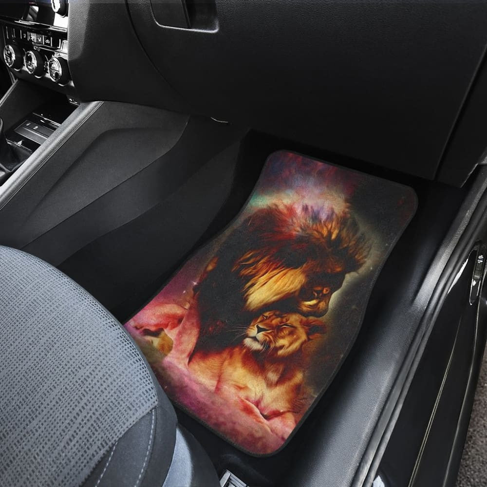 Sun And Moon Lion Car Floor Mats