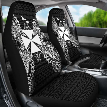 Wallis And Futuna Polynesia Car Seat Cover Map Black