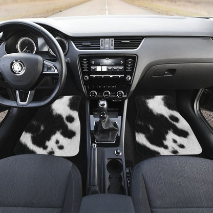 Cowhide Printed Car Floor Mats Protector