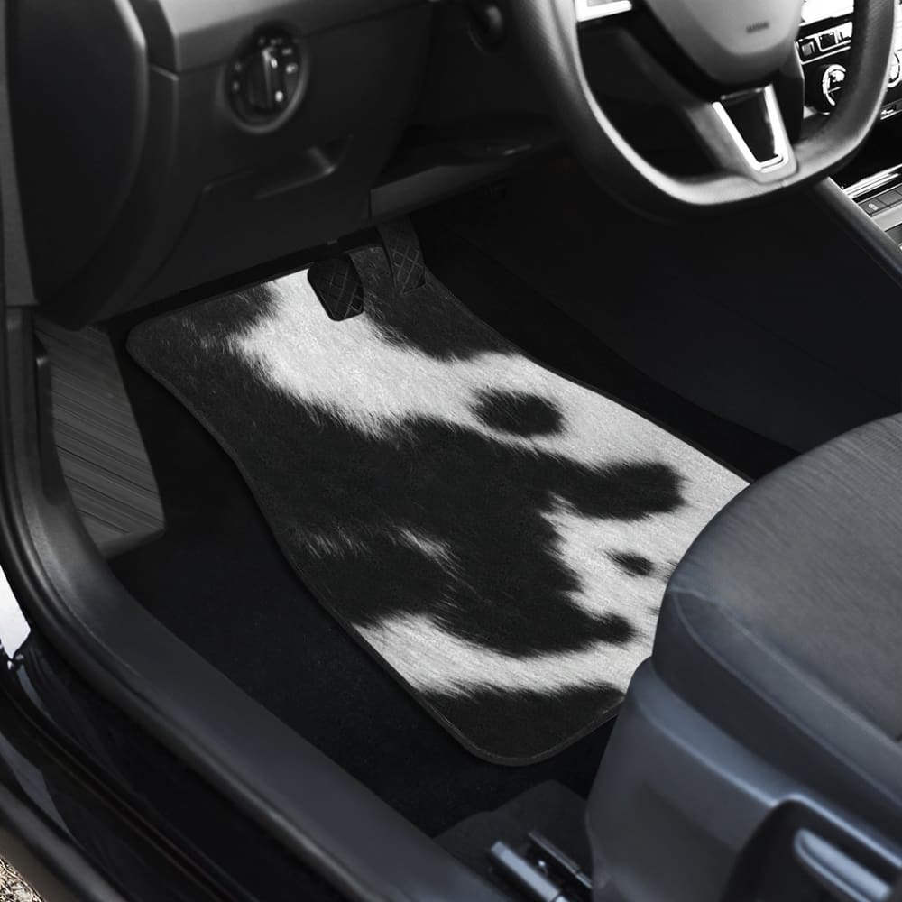 Cowhide Printed Car Floor Mats Protector