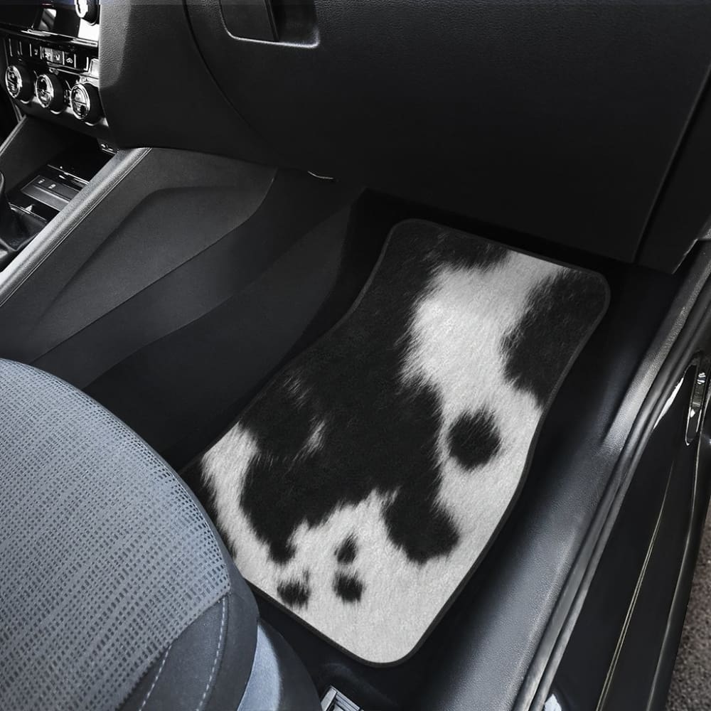 Cowhide Printed Car Floor Mats Protector