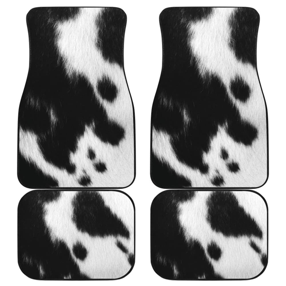 Cowhide Printed Car Floor Mats Protector