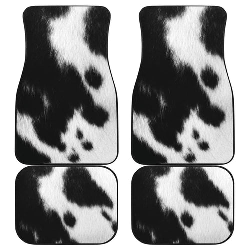 Cowhide Printed Car Floor Mats Protector