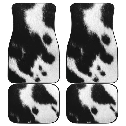 Cowhide Printed Car Floor Mats Protector