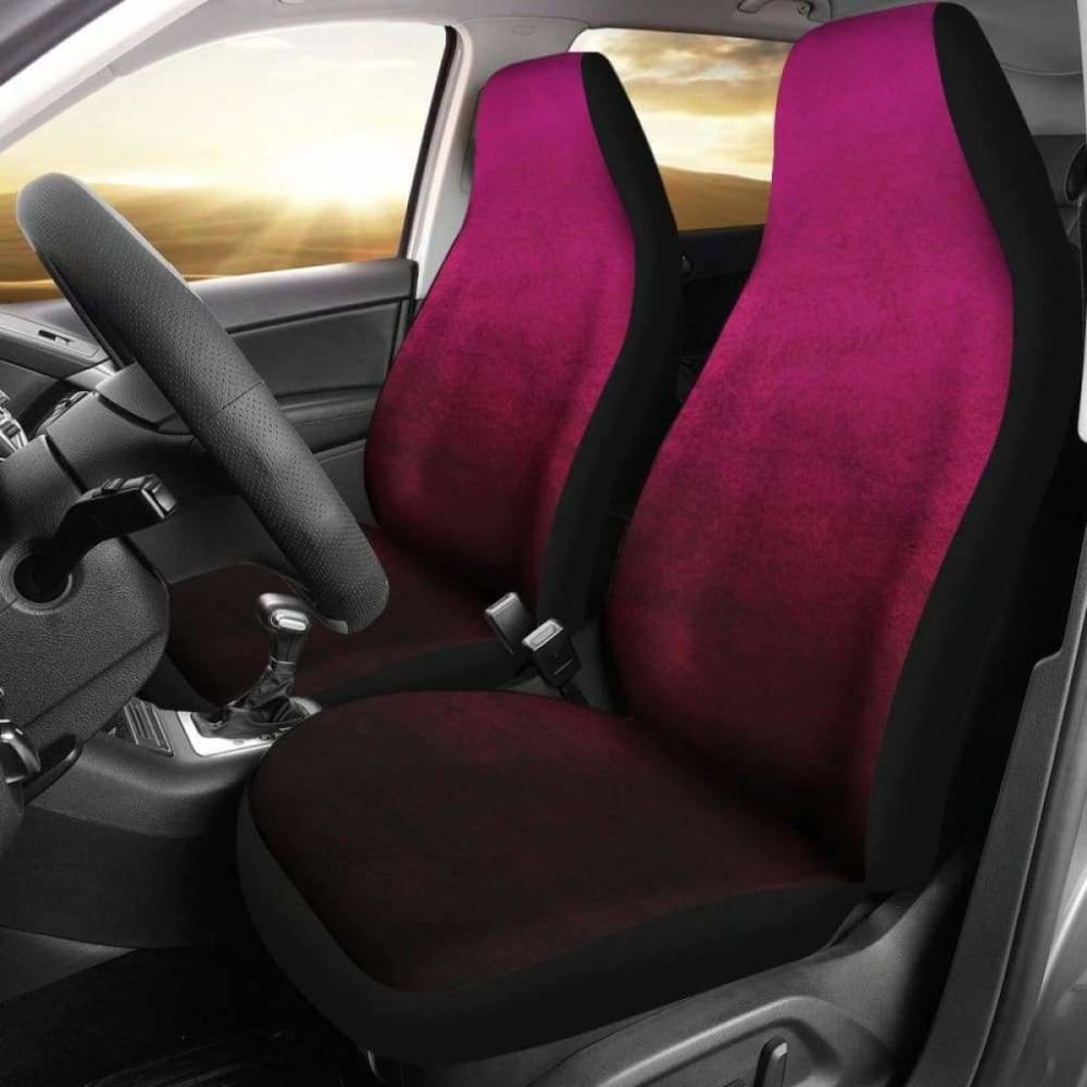 Pink Watercolor Ombre Car Seat Covers