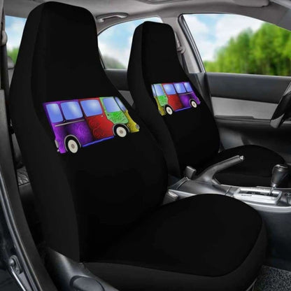 Psychedelic Hippie Minivan Car Seat Covers