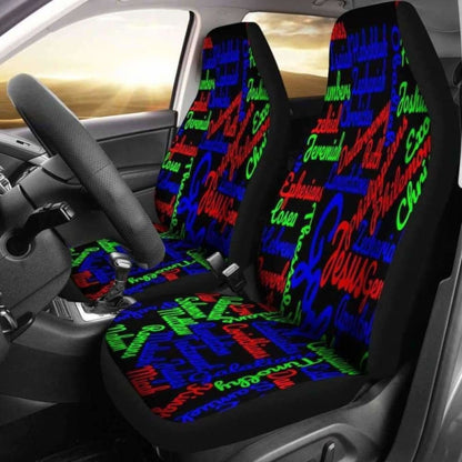 Christianity Holy Bible Books Mixed Colors Car Seat Cover