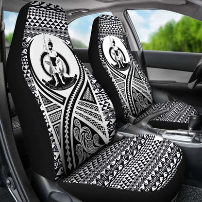 nuatu Car Seat Cover - nuatu Coat Of Arms Polynesian Tattoo Black -