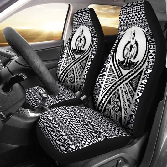 nuatu Car Seat Cover - nuatu Coat Of Arms Polynesian Tattoo Black -