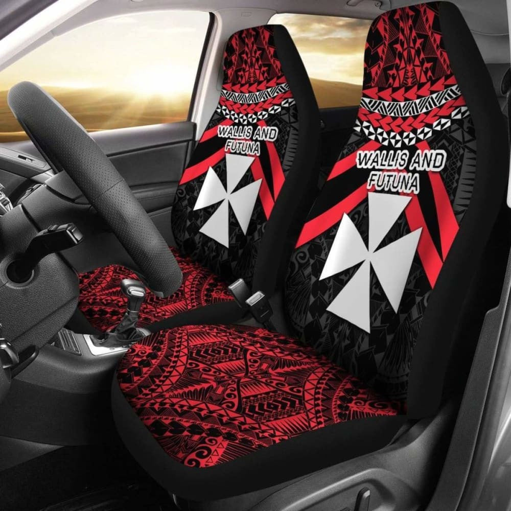 Wallis And Futuna Polynesian Car Seat Covers - Vibes Version