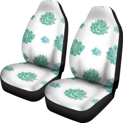 Aqua Ocean Succulent Universal Car Seat Covers