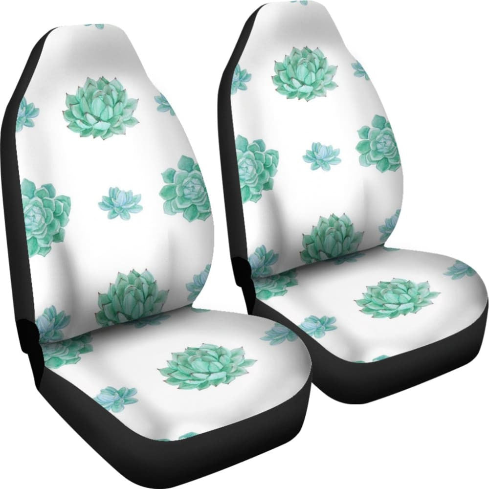 Aqua Ocean Succulent Universal Car Seat Covers