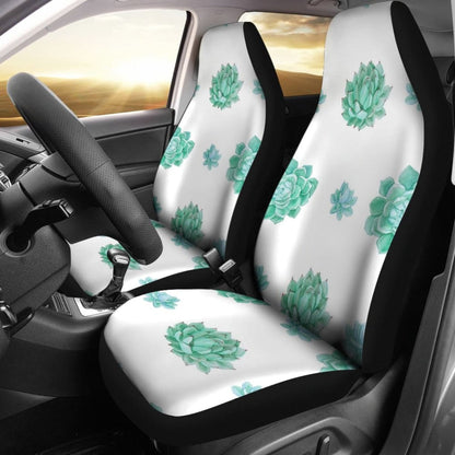 Aqua Ocean Succulent Universal Car Seat Covers