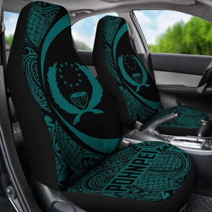 Pohnpei Coat Of Arm Polynesian Car Seat Covers Circle Style