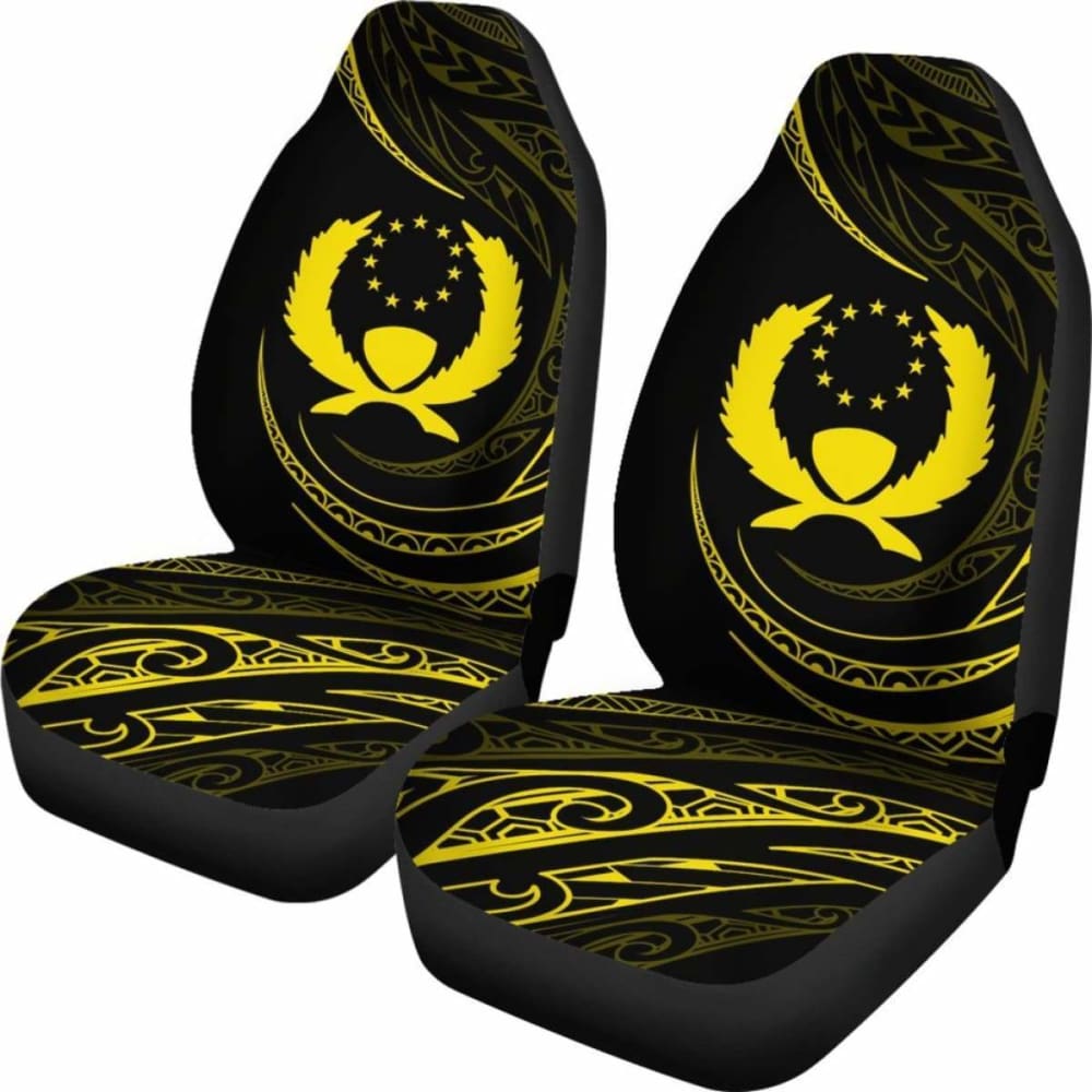 Pohnpei Islands Car Seat Covers - Yellow - Frida Style -