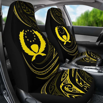 Pohnpei Islands Car Seat Covers - Yellow - Frida Style -