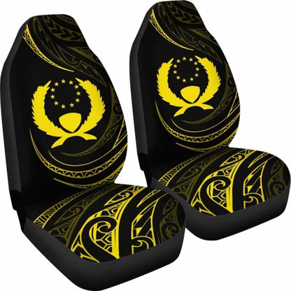 Pohnpei Islands Car Seat Covers - Yellow - Frida Style -