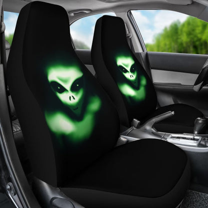 Creepy Green Alien Car Seat Covers