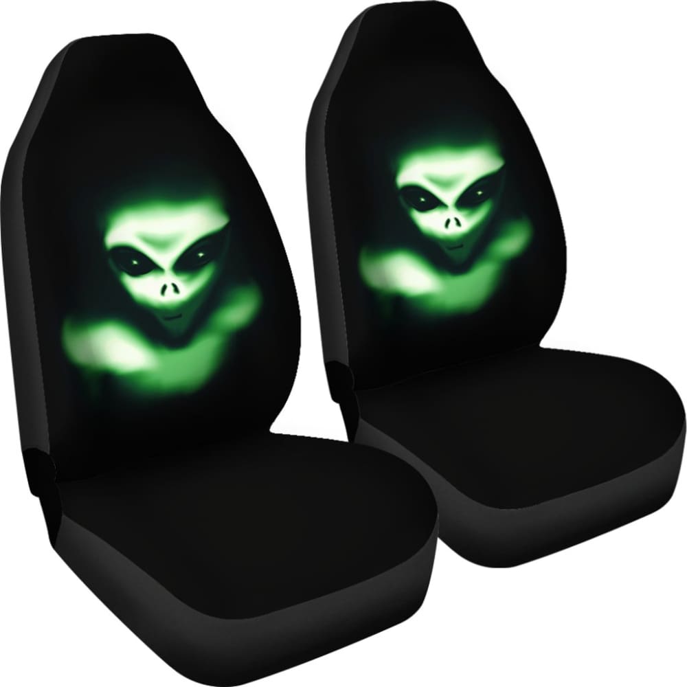 Creepy Green Alien Car Seat Covers