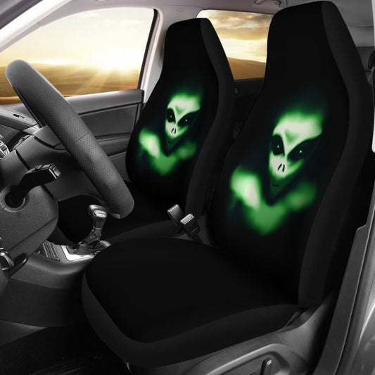 Creepy Green Alien Car Seat Covers