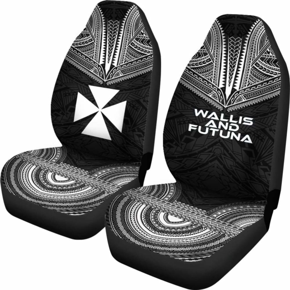 Wallis And Futuna Polynesian Chief Car Seat Cover Black Version