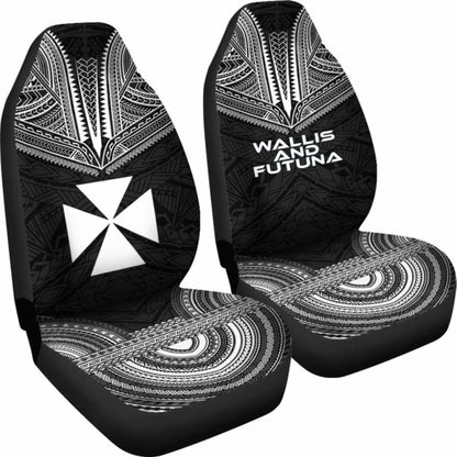 Wallis And Futuna Polynesian Chief Car Seat Cover Black Version