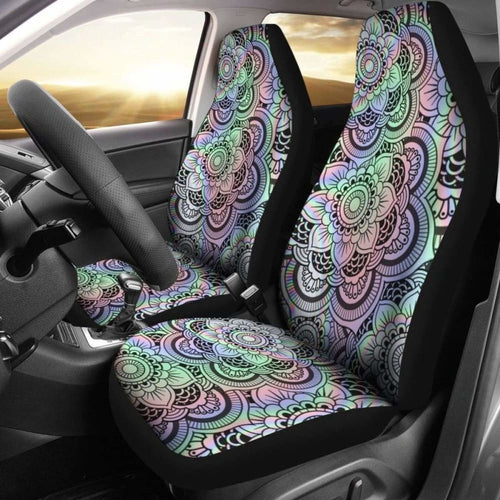 Floral Pattern Boho Car Seat Covers