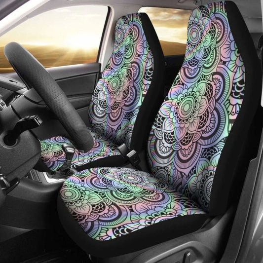 Floral Pattern Boho Car Seat Covers