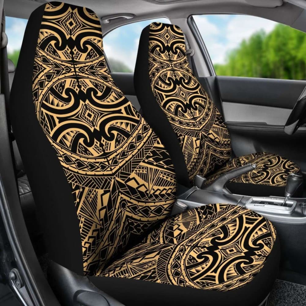Polynesian Car Seat Cover - Polynesian Tattoo -
