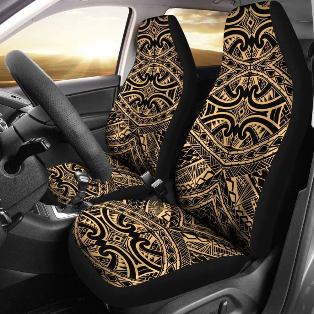Polynesian Car Seat Cover - Polynesian Tattoo -
