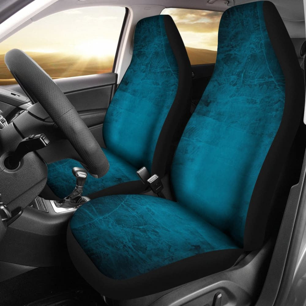 Navy Blue Grunge Car Seat Covers
