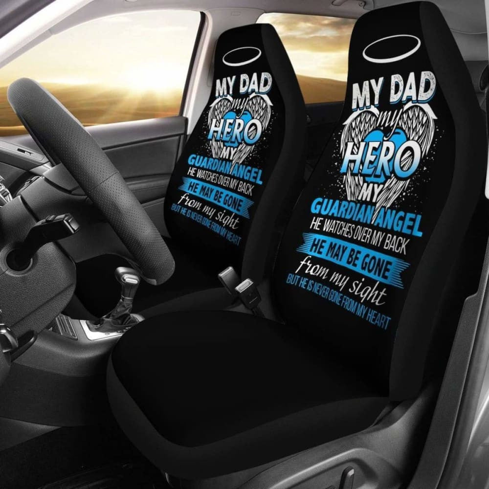 My Dad My Hero My Guardian Angel Car Seat Covers Memorial