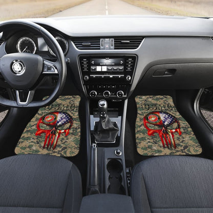 United States Marine Corp Skull Car Floor Mats