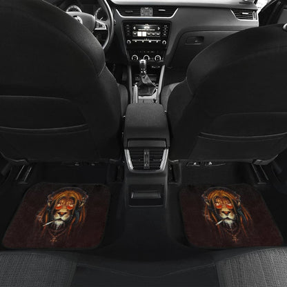 Smoking Lion Face Car Floor Mats Gift Ideas