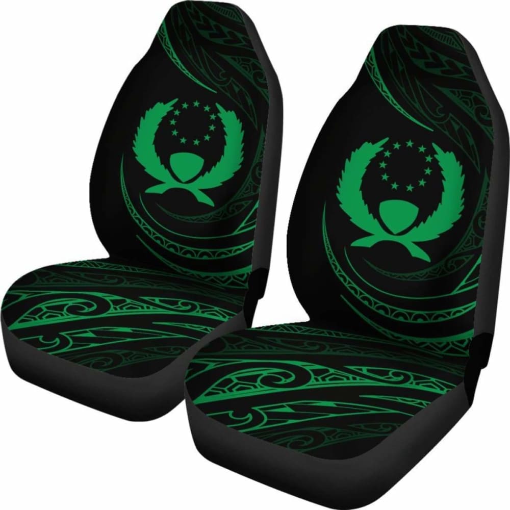 Pohnpei Islands Car Seat Covers - Green - Frida Style -