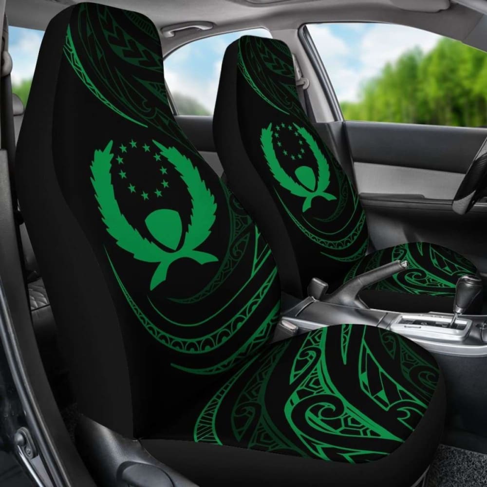 Pohnpei Islands Car Seat Covers - Green - Frida Style -