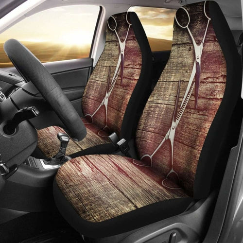 Rustic Hairstylist Car Seat Covers