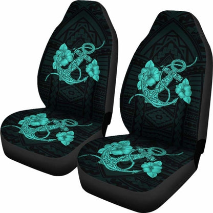 Anchor Turquoise Poly Tribal Car Seat Covers -