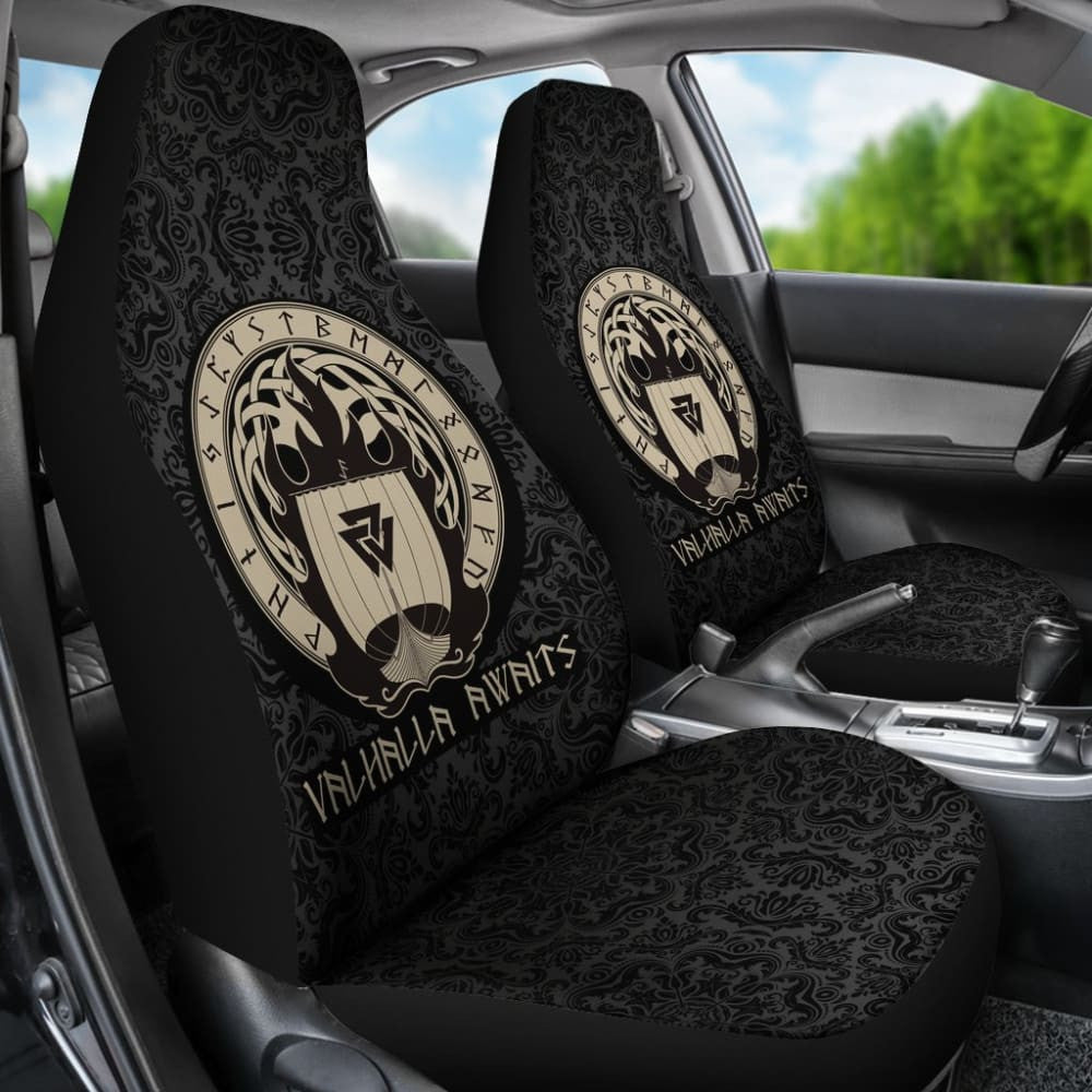 Viking Valhalla Awaits Car Seat Covers