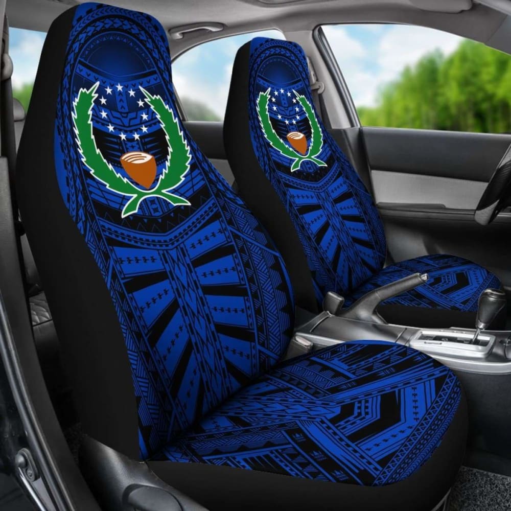 Pohnpei Car Seat Covers - Pohnpei Flag Micronesian Multiple -