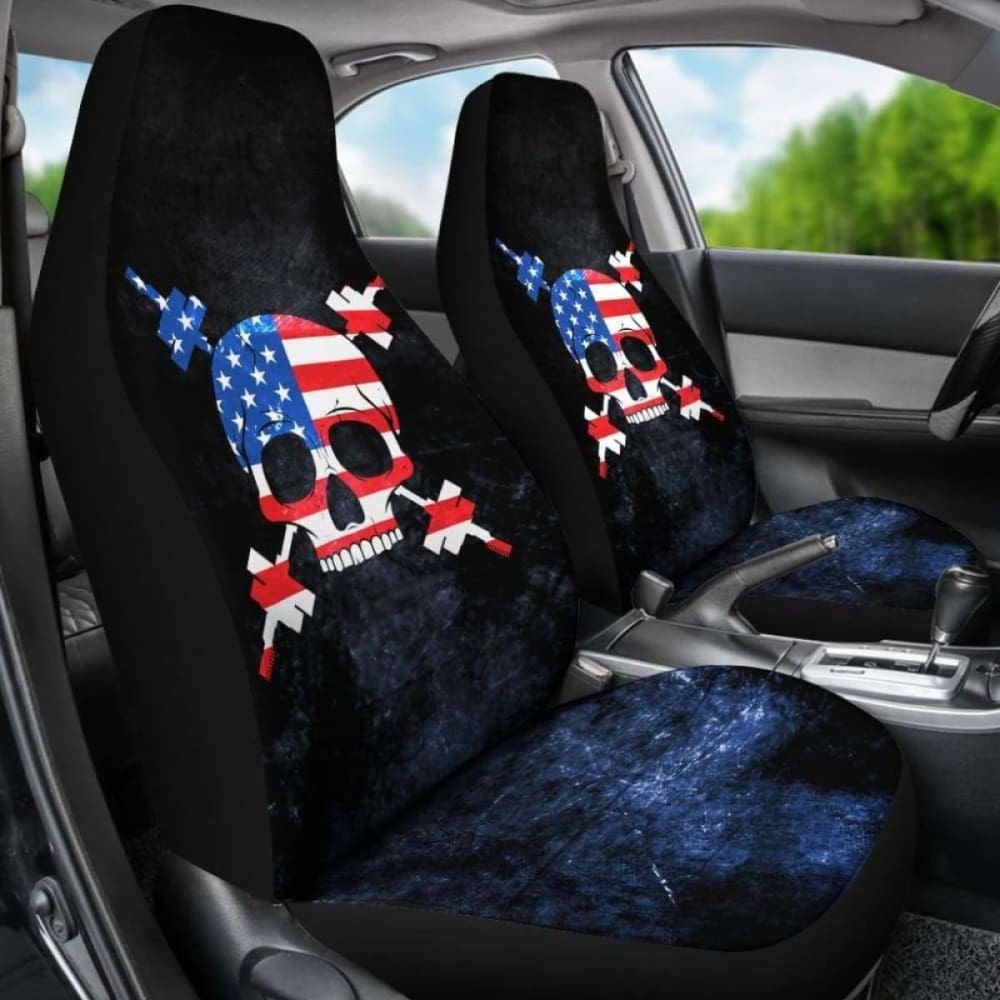 Usa Gym Skull Car Seat Covers