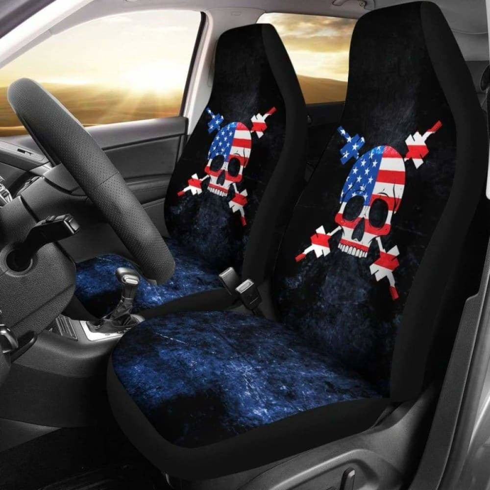 Usa Gym Skull Car Seat Covers